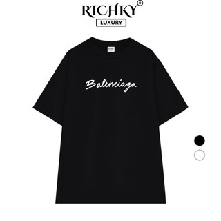 Áo Thun Richky Premium Balenciaga Stampa Signature