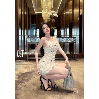 Đầm body kim sa bling đi tiệc sexy nổi bật hàng loại 1 a19