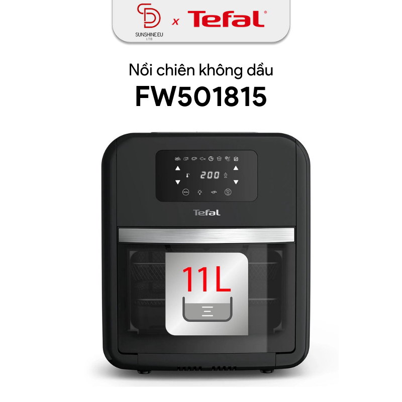 Nồi chiên không dầu Tefal 9 trong 1 Easy fry Oven & Grill FW501815 kết hợp thêm quay, nướng