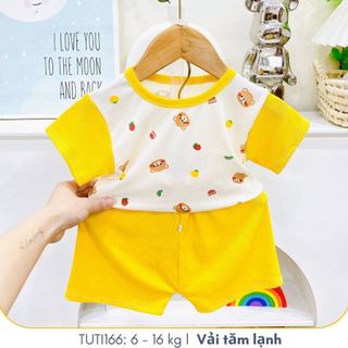 Đồ bộ cộc tay nhiều màu phối hợp nhiều họa tiết đáng yêu cho bé, Đồ bộ mặc nhà cho bé, TUTI166