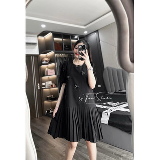 Váy chân dập miu nơ đá sm