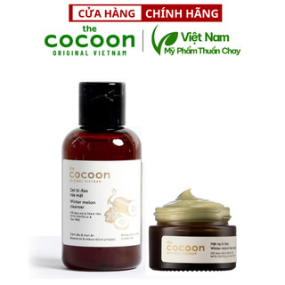 Combo gel bí đao rửa mặt cocoon 140ml + Mặt nạ bi đao cocoon 30ml - Thuần Chay