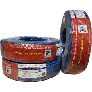 ( Dây đơn ) Dây điện Trần Phú - TP Cable 100m/cuộn ( màu vàng, đỏ, xanh )