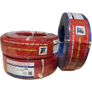( Dây đơn ) Dây điện Trần Phú - TP Cable 100m/cuộn ( màu vàng, đỏ, xanh )