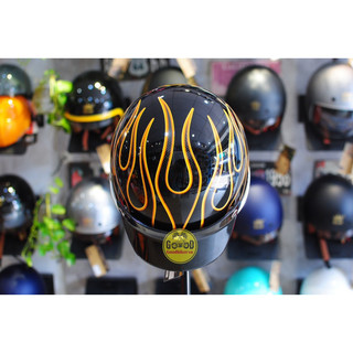 Mũ bảo hiểm Napoli Harley Retro tem lửa