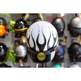 Mũ bảo hiểm Napoli Harley Retro tem lửa