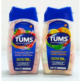 date  2026 - Kẹo ngậm hương trái cây hỗ trợ tiêu hoá Tums chai 100 viên từ Mỹ