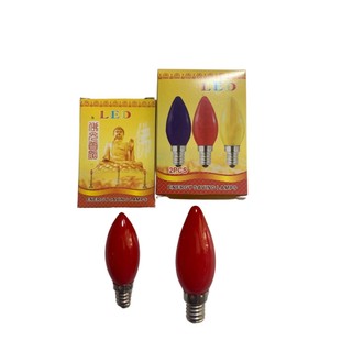 (GIÁ RẺ) Bóng Điện , Đui đèn , Đèn thờ quả nhót led  E12 và E14 đẹp màu đỏ