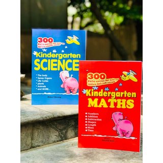 Sách - 300 KINDERGARTEN Maths/English/Science - bộ 3 cuốn
