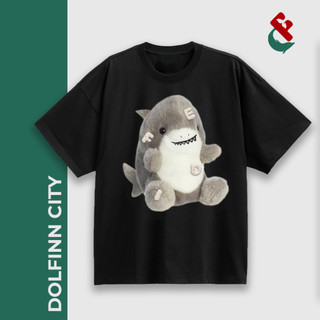Dolfinn City| Áo thun cá mập Baby Shark form unisex nam nữ, cổ tròn, 100% cotton
