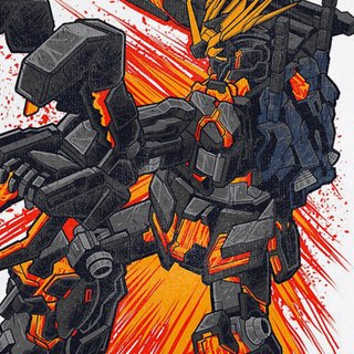 Áo thun Gundam Banshee ngắn tay