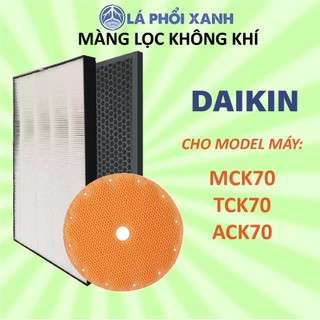Màng lọc không khí daikin mck70 ack70 tck70, màng lọc hepa mck70, màng than hoạt tính, màng bù ẩm