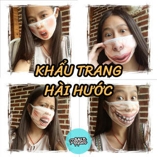 KHẨU TRANG 3D MẶT CƯỜI BIỂU CẢM TROLL ĐỘC ĐÁO CỰC NGẦU