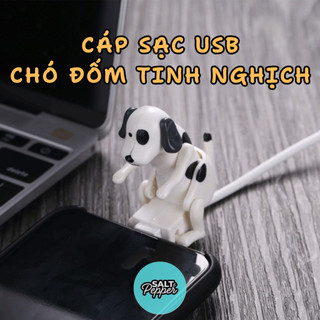DÂY CÁP SẠC ĐIỆN THOẠI CHÓ ĐỐM TINH NGHỊCH DỄ THƯƠNG TIỆN DỤNG