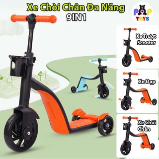 Xe chòi chân đa năng 10in1 xe scooter tập đi cho bé từ 1-10 tuổi biến hình xe trượt , xe đạp 3 bánh phát triển vận động