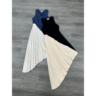 Đầm Hobbs phối xếp ly