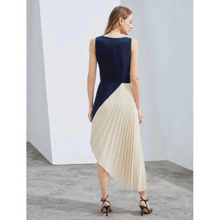Đầm Hobbs phối xếp ly