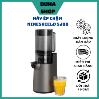 Máy ép chậm Nineshield SJ08 mẫu mới năm 2024 miệng ép lớn công suất 250w ép trái cây kiệt bã, dễ tháo lắp vệ sinh