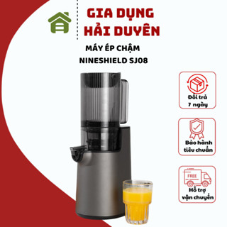 Máy ép chậm Nineshield SJ08 mẫu mới nhất 2024 công suất 250W miệng ép lớn ép trái cây nguyên trái bảo hành 12 tháng
