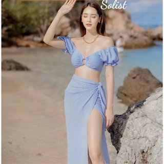 SET ĐỒ BƠI 3 MÓN QUÂY XẺ TÀ HÁCH DÁNG