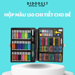 Hộp màu 150 chi tiết đủ loại từ màu chì, màu sáp, màu nước nhiều màu sắc cho bé tập tô màu thỏa sức sáng tạo