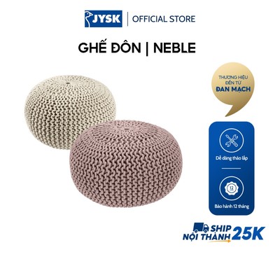 Ghế đôn | JYSK Neble | cotton/hạt xốp | nhiều màu | DK50xC30cm