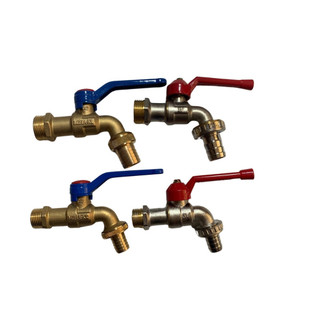 (Tặng 1 cuộn băng tan)  Vòi nước, van nước đồng mạ crom Sanwa cao cấp 21 và 27