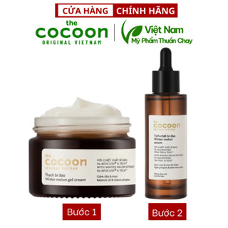 Combo 2 sản phẩm chăm sóc da mụn từ bí đao của Cocoon Việt Nam : Thạch bí đao + Tinh chất bí đao - Mỹ phẩm thuần chay