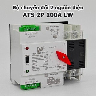 [Có VAT] Bộ chuyển nguồn tự động LW ATS 2P 100A 220V không gián đoạn
