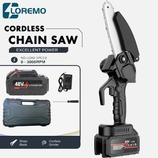 Máy cưa xích cầm tay- ,máy cưa xích chạy pin mạnh mẽ, bền bỉ Máy cưa pin, 10 pin