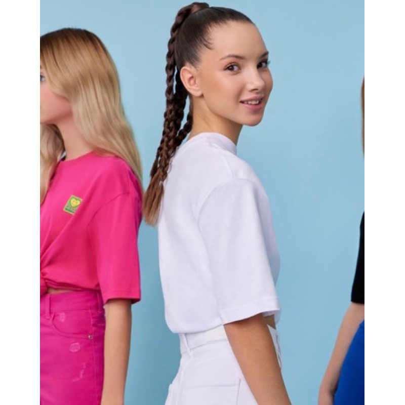 Áo Phông Bé Gái Thêu Stick Cao Su GÊ