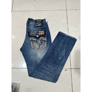 quần JEANS nam ông địa rock chỉ nổi túi nắp hộp màu đẹp