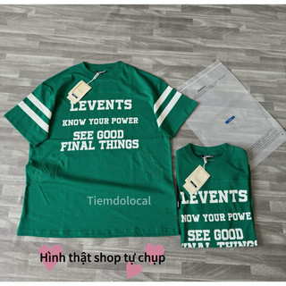 Áo Thun Le.vents Final Things Sọc Tay - Green (Xanh Lá)