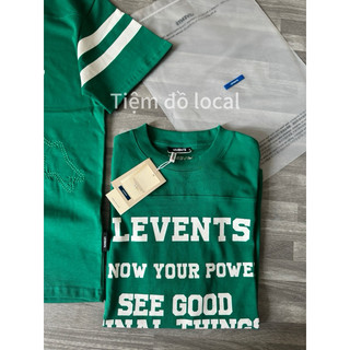 Áo Thun Le.vents Final Things Sọc Tay - Green (Xanh Lá)
