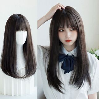 Tóc giả nữ nguyên đầu cụp dài 40cm