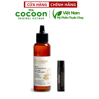  Bộ Serum sachi phục hồi tóc cocoon 70ml + Son dưỡng môi dầu dừa Bến Tre cocoon 5g 