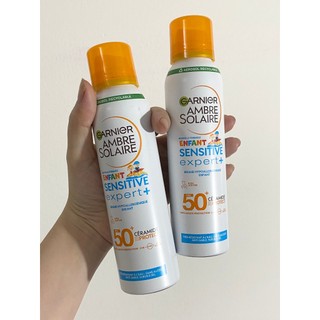 Xịt Chống Nắng Garnier Ambre Solaire Enfant Sensitive Expert+ SPF 50+