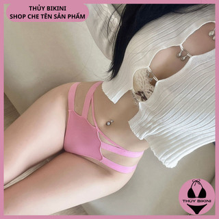 Quần Lót Nữ Su Lụa Phối Chun Khoét Hông L.Khe Mềm Mịn Co Giãn Tốt Q522 - Thủy Bikini