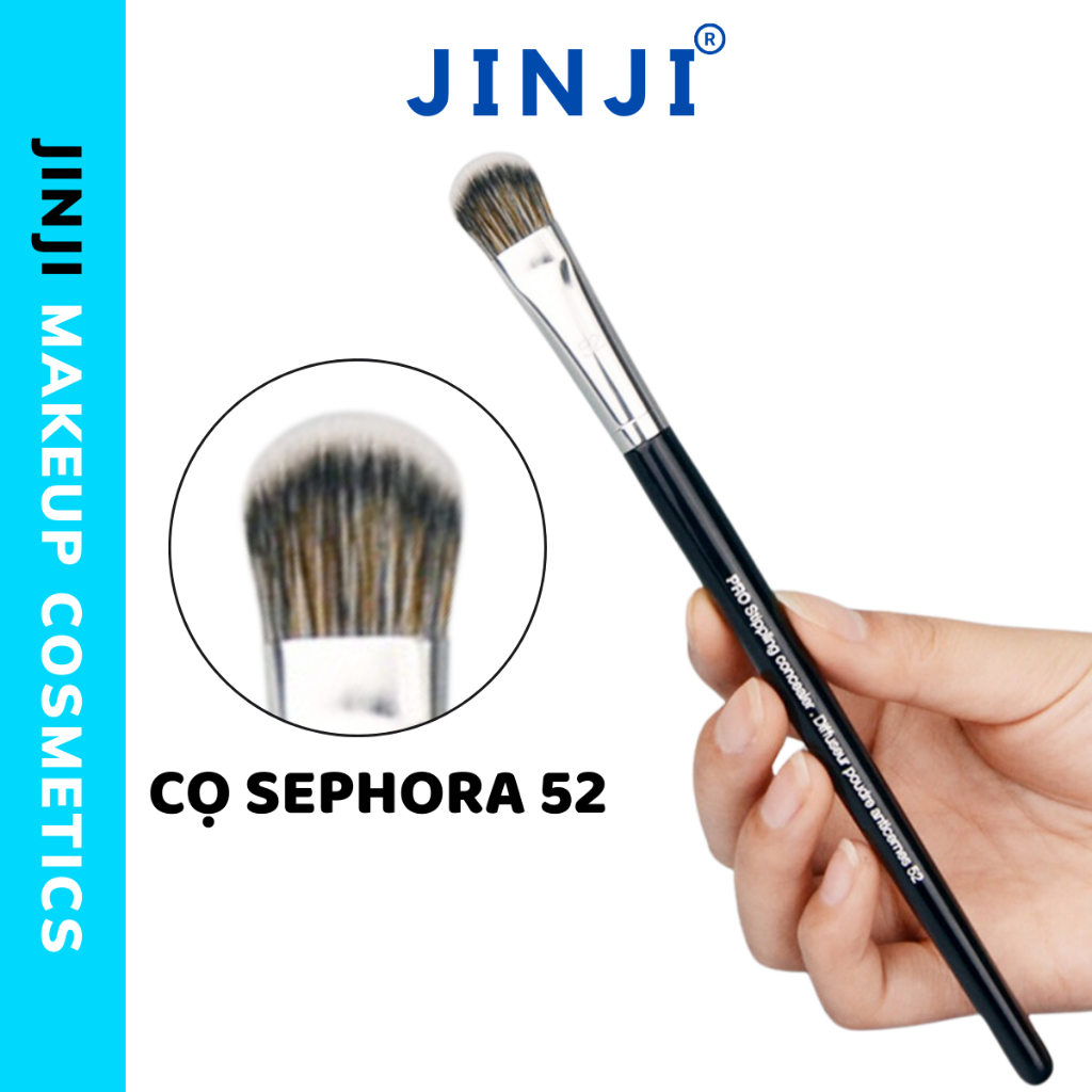 Cọ nền nhỏ Sephora 52 lông mềm chuyên dành cho makeup nhiều năm kinh nghiệm HALOMI JINJI