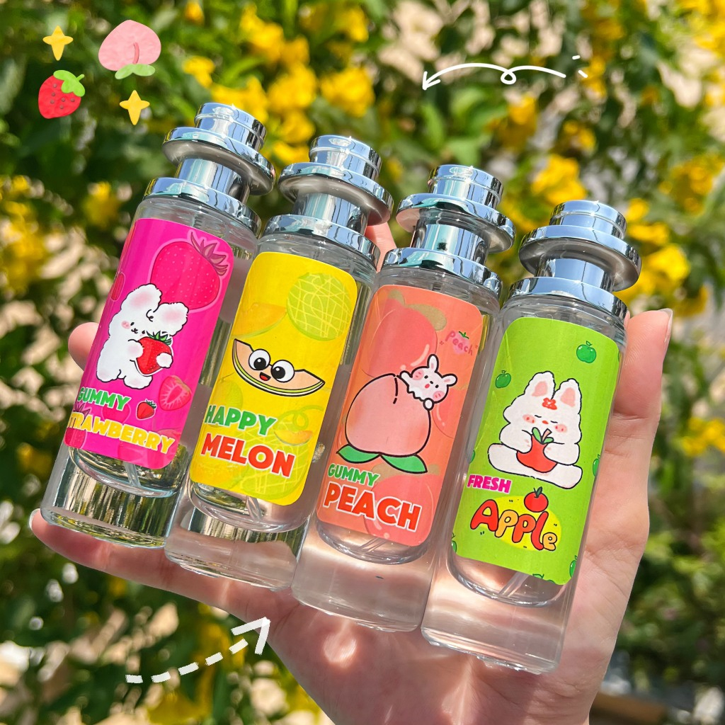 NƯỚC HOA THÁI LAN MÙI KẸO TRÁI CÂY THƠM NGỌT LỊM NHẸ NHÀNG TƯƠI MÁT CHAI THUỶ TINH SANG TRỌNG 35ML