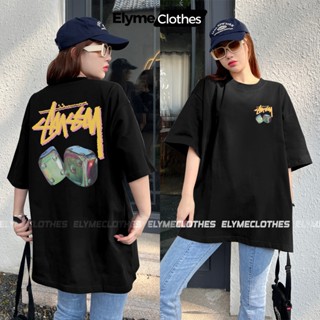Áo Thun Stussy Unisex AME OFFICIAL Form Rộng Chất Liệu 100% Cotton Co Giãn Mềm Mịn Thoáng Mát Thấm Hút Định Lượng 250g