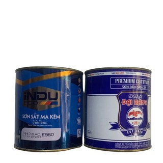 (Hàng chất lượng)  Sơn Sắt Mạ Kẽm INDU 750g