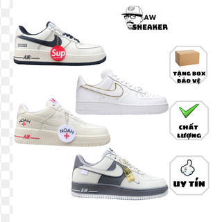 Giày Thể Thao Af1 Noah Superme Đen Nam Nữ, Giày Sneaker Ni.ke Air For,ce One Cổ Thấp Vệt Golf Full Pk