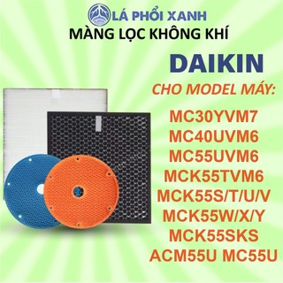 Màng lọc không khí daikin mck55tvm6 mc55uvm6 mc30yvm7 mc40uvm6 màng lọc hepa daikin màng lọc than hoạt tính