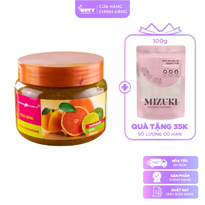 Tẩy Tế Bào Chết Dạng Hạt Exclusive Belarus Scrub Anti Cellulite Cam Chanh Mơ (380g)