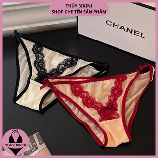 Quần Lót Nữ Ren Cao Cấp Đính Nơ Mềm Mịn Thoáng Khí Q3554 - Thủy Bikini