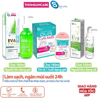 Dung dịch vệ sinh phụ nữ của Sanofia Eva Cyto Plus, Evacyto, eva cyto kids nước rửa phụ khoa, vùng kín ddvs- Thomsoncare