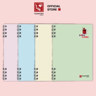 Sổ lò xo caro 2 đầu b5 tuanviet books 120 trang 100gsm