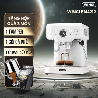 Máy pha cà phê thế hệ mới Winci EM 4212X 20 Bar, Tay cầm nâng cấp 58mm. bảo hành 2 năm.