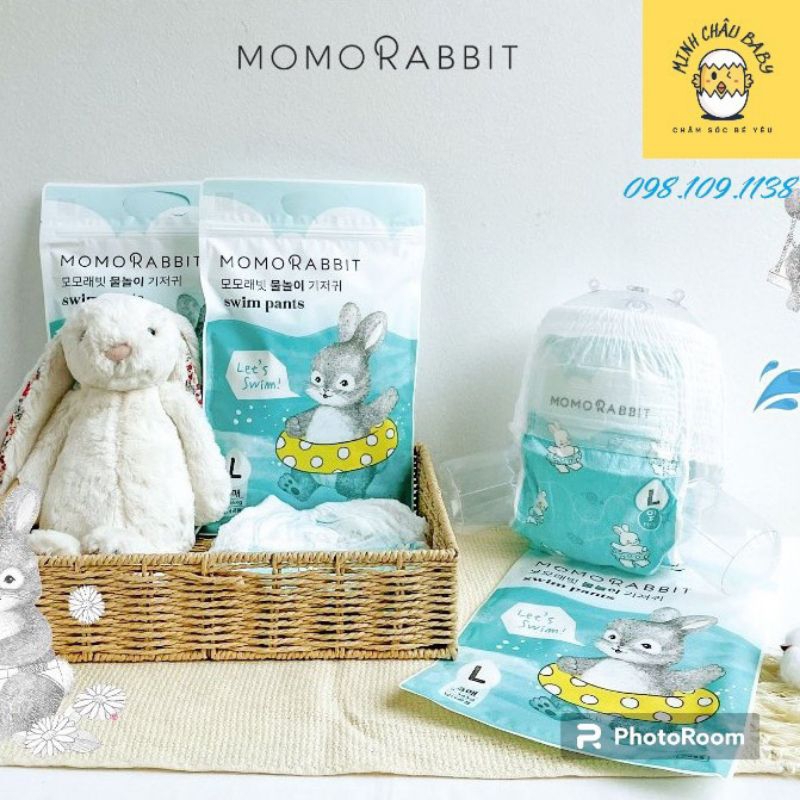 COMBO 3 BỈM QUẦN BƠI MOMO RABBIT NỘI ĐỊA HÀN QUỐC cho bé size L,XL